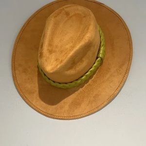 TT: Anthropologie ASN Melrose Rancher Mustard/Orange Hat SIZE Medium